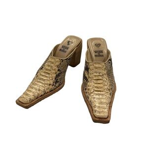 Women's Vintage Snakeskin Mules